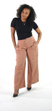 Salmon Wide Legs Pants