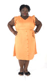 A's and Apricots Lien Dress