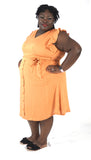 A's and Apricots Lien Dress