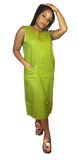 Linen Lime Dress